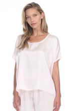 PJ HARLOW Roxxy ALL SATIN TEE BLUSH