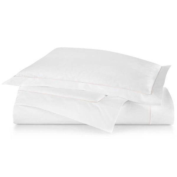 PEACOCK ALLEY BOUTIQUE EMBROIDERED PERCALE DUVET COVER  BLUSH