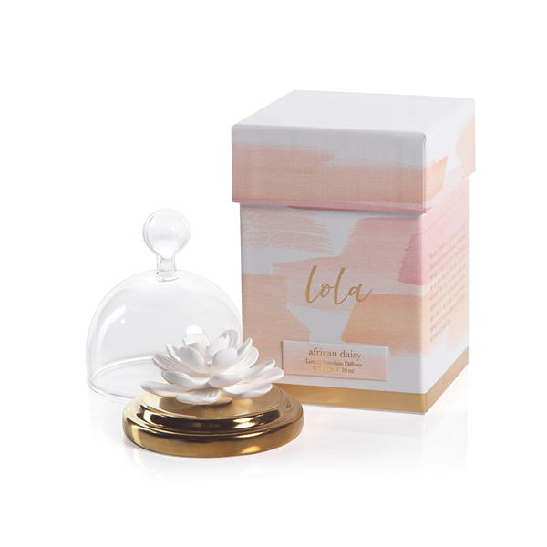 LOLA PORCELAIN DIFFUSER:  AFRICAN DAISY