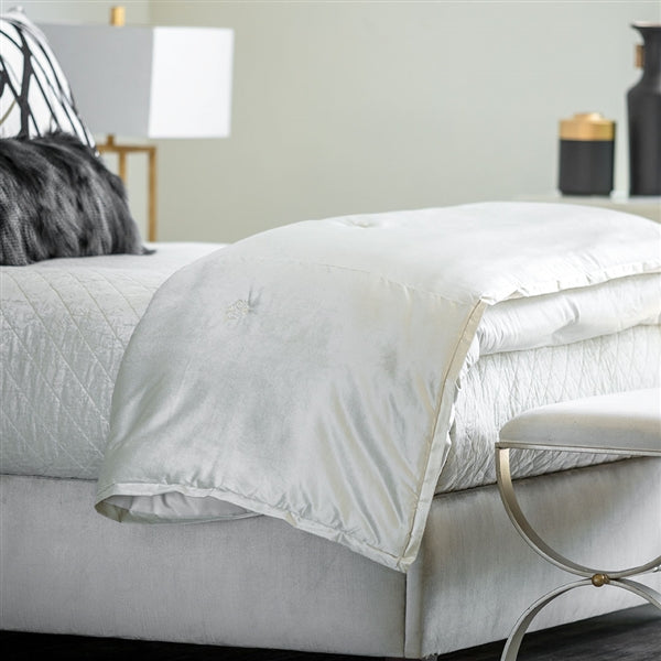 CHLOE QUEEN COMFORTLET (PADDED) / IVORY VELVET 96X98