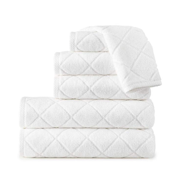 PEACOCK ALLEY NANTUCKET BATH TOWEL COLLECTION  WHITE