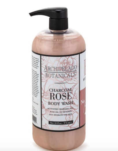 ARCHIPELAGO - 33OZ. CHARCOAL ROSE BODY WASH