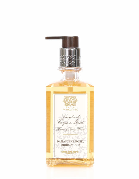 ANTICA FARMACISTA - 10 OZ HAND & BODY WASH IN DAMASCENA ROSE, ORRIS & OUD