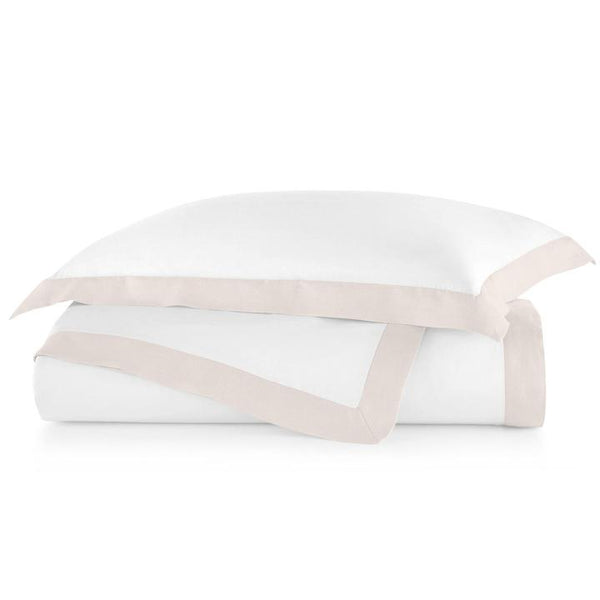 PEACOCK ALLEY MANDALAY LINEN CUFF DUVET COVER  BLUSH