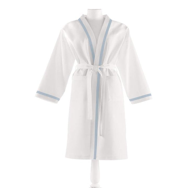 PEACOCK ALLEY PIQUE BATHROBE  SKY